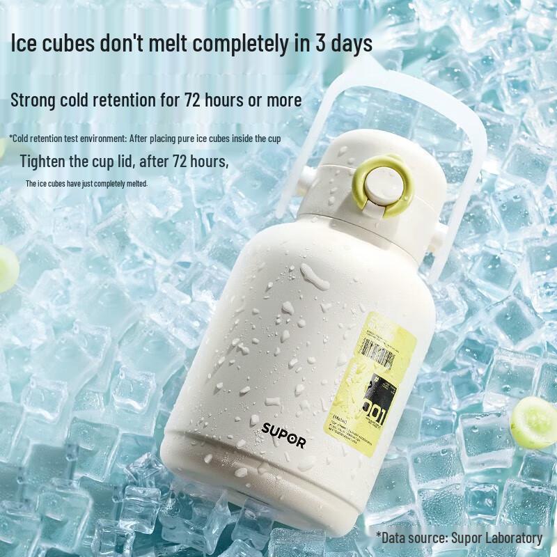 Supor 316L Stainless Steel Dual-Drink Thermal Mug