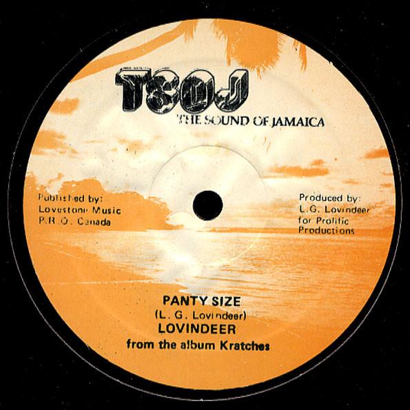 12inch Record LLOYD LOVINDEER Panty Size NONE TSOJ 1986 Jamaica Reggae Ska Dub Used