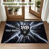 Crystal Velvet Square Rug Custom NameVfB Stuttgart FC Pattern Non Slip Home Floor Decor Rug