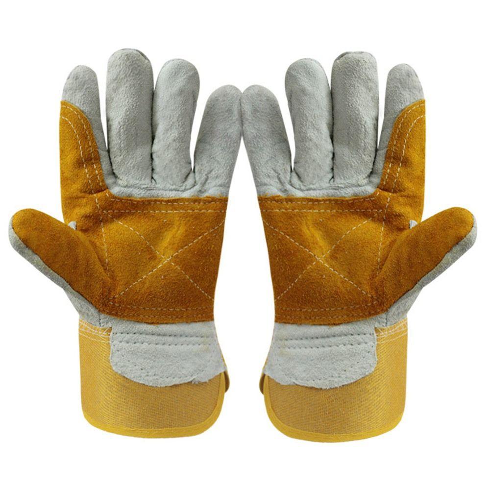 Wear-resistant Leather Working Gloves Labor Protection Welder Work Gloves Cowhide Welding Gloves