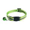 Pets Dog Bell Night Safety Reflective Collar Cat Head Buckle Necklace Neck Strap
