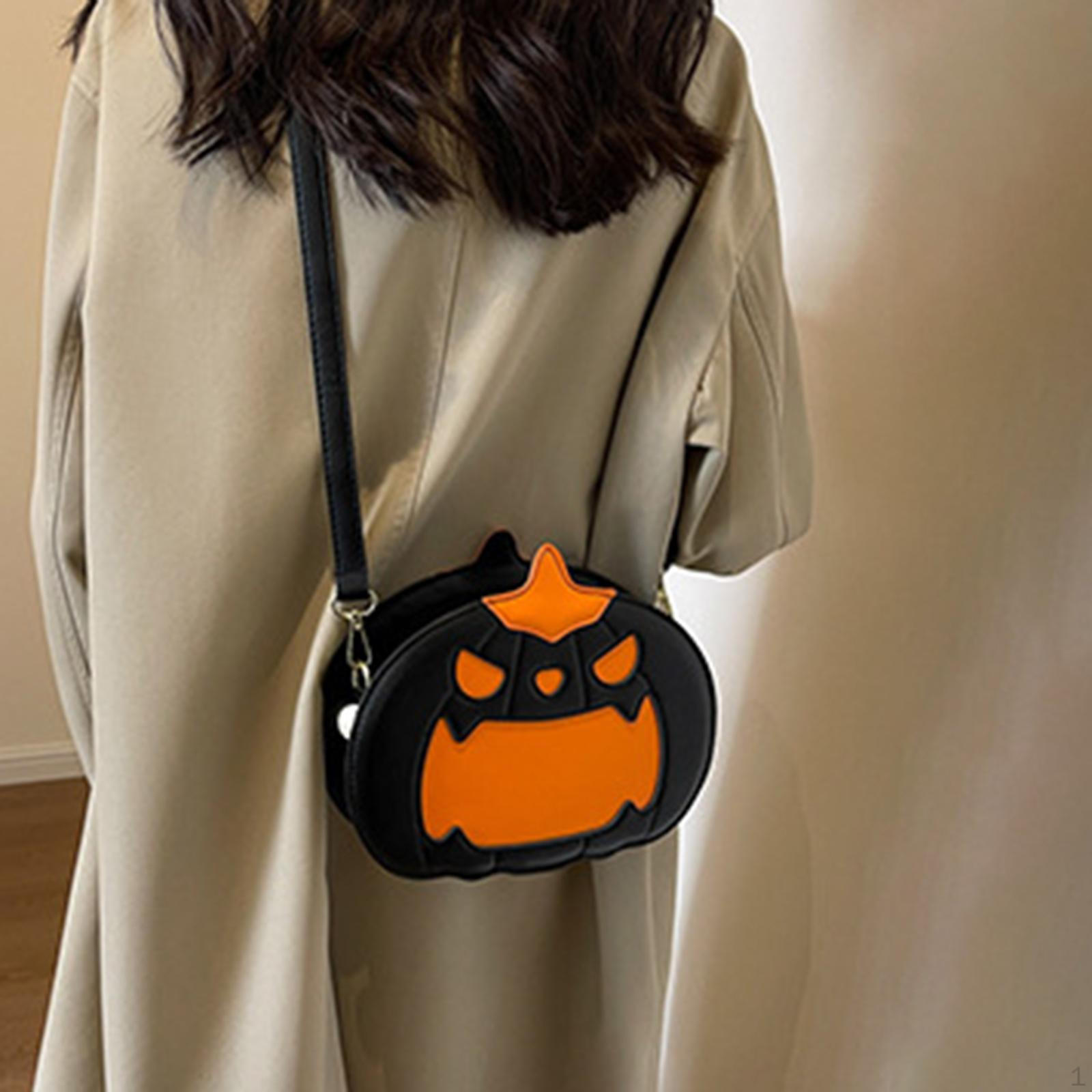 

Сумка через плечо с тыквой на Хэллоуин, женская, для покупок, весна Black Mouth