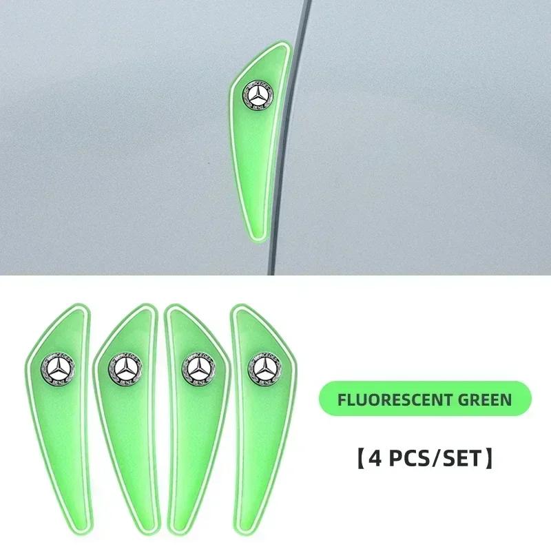 GOX3 4pcs Car Door Bumper Strip Protection Strip for Mercedes Benz AMG A B R G Class GLK GLA CLA GLB GLC C200 W176 Accessories
