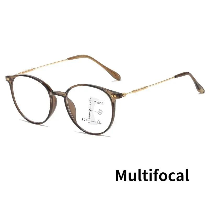 Lunettes de lecture progressives intelligentes pour hommes femmes lunettes multifocales vintage presbytie lunettes finies vision de près de loin dioptrie