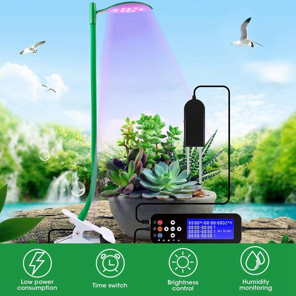 21LED Grow Light Flexible Plant Growth Clip Lamp for Indoor Greenhouse Plants