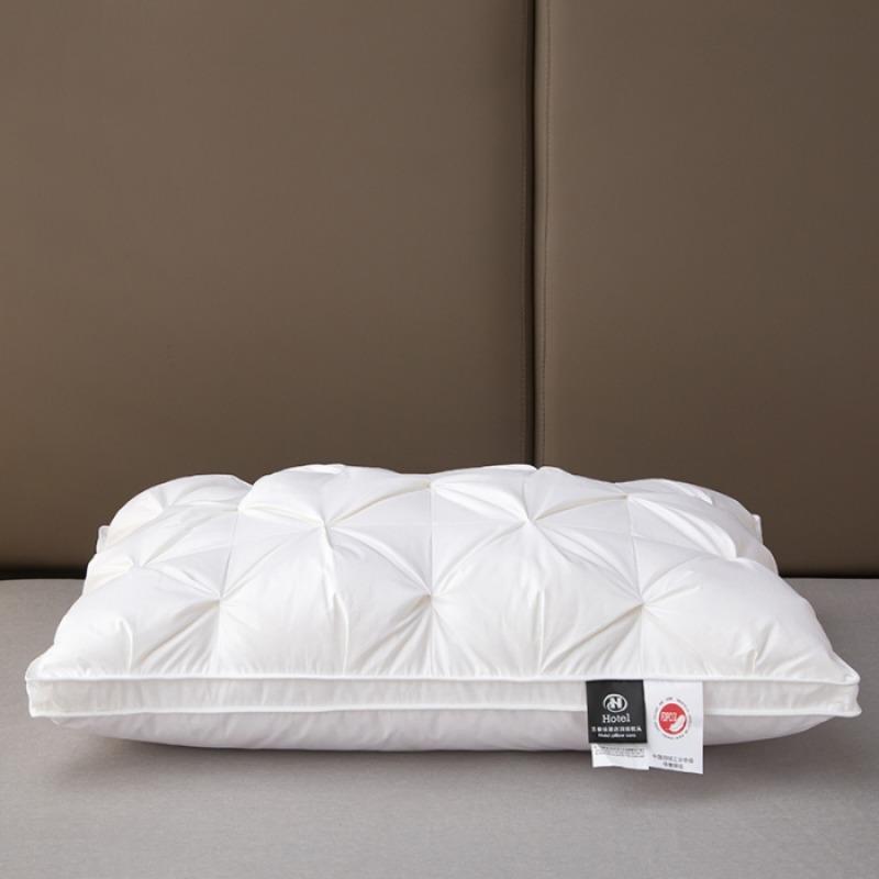 Down pillow pillow core protects cervical spine and helps sleep white goose down pure cotton twisted goose down pillow