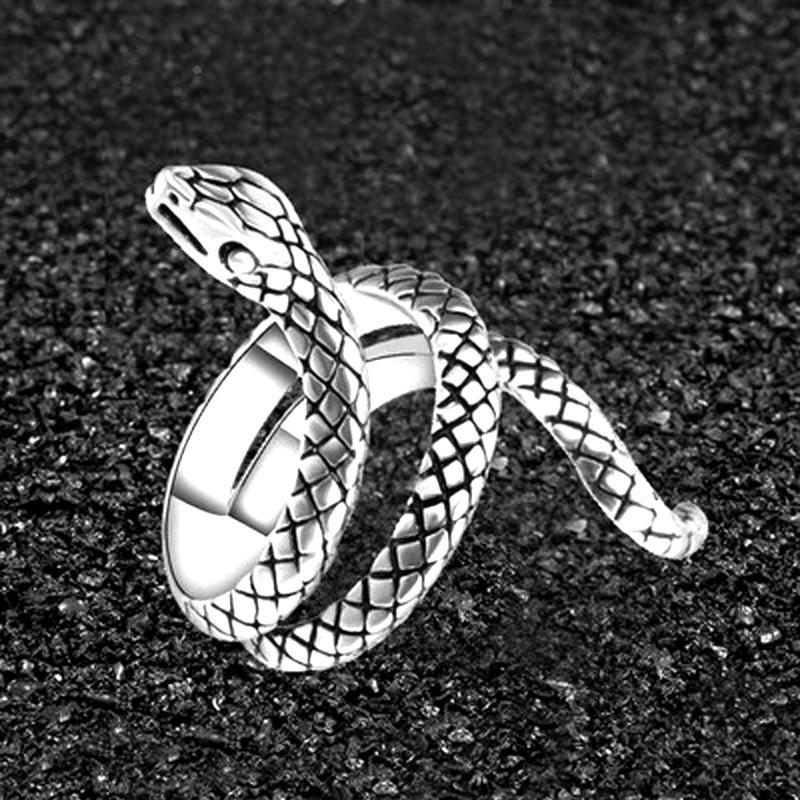 Hot-Selling Retro Cobra Snake Ring for Women and Men