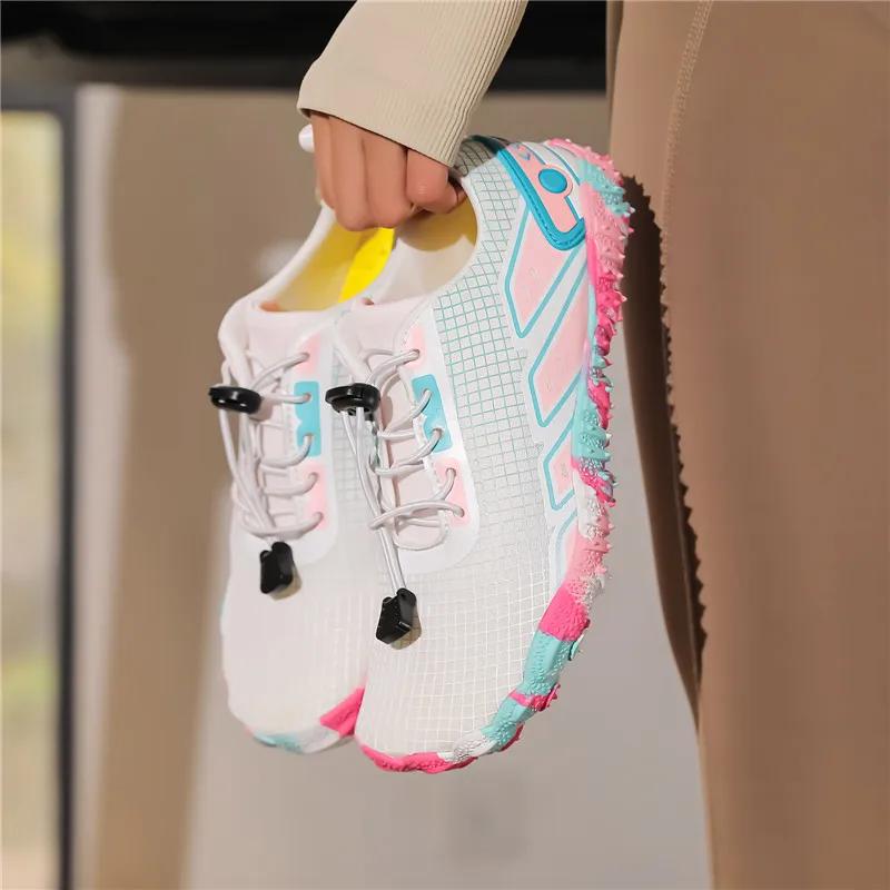 Men Women Water Shoes Upstream Wading Swimming Barefoot Five Fingers Aqua Shoes Beach Seaside Light Unisex Sneakers