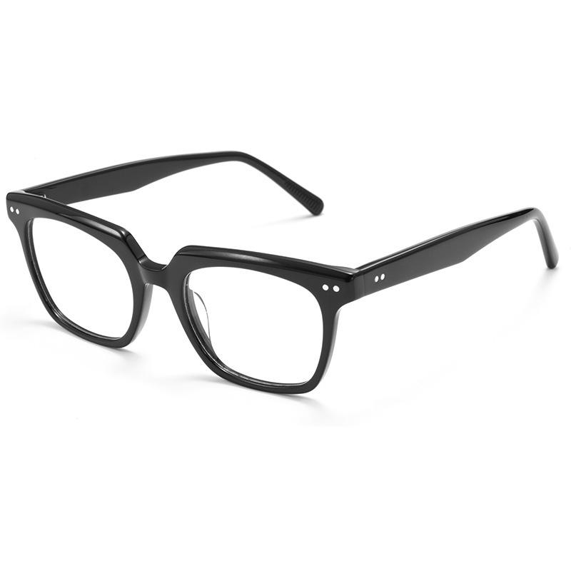Korean Style Retro Black Acetate Prescription Eyeglass Frames