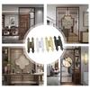 Decorative Antique Iron HShaped Hinges 4 Pack for Cabinets and Dressers