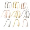 24x12mm 20pcs/Lot 316 Stainless Steel Gold Rose Gold High Quality Earring Hooks Wire Settings Base Settings Whole Sale