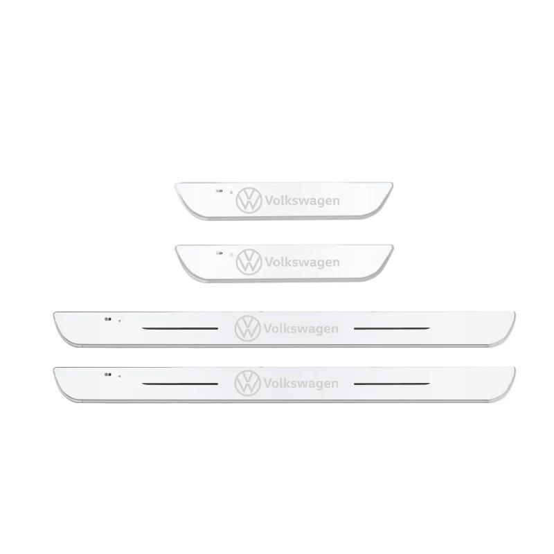 VW GTI GOLF 2026 Hot For VW VOLKSWAGEN Car Scuff Plate LED Welcome Pedal Door Sill Light for VW Volkswagen Passat Tiguan Golf Bo