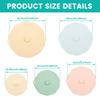 5Pcs Silicone Lids Bowl Preservation Cover Sealed Suction Lid Fits Cups, Bowls, Plates, Pots, Pans, Food Storage Kitchen Gadgets