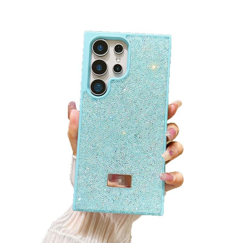 Luxury full rhinestone suitable for Samsung S26ultra mobile phone case S24PLUS premium anti-drop protective case s23 all-inclusive