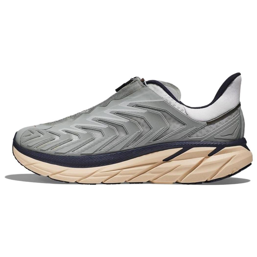 HOKA ONE ONE Project Clifton Knitted Running  Grey Beige  Men s 1127924-LSSD EU 42⅔
