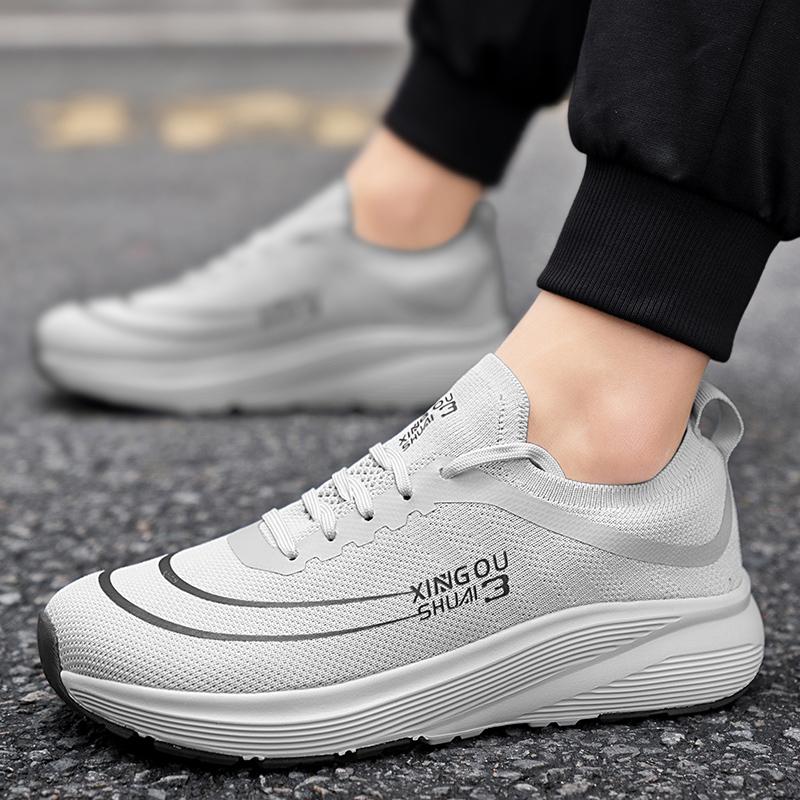 

Бренд Тренд Размер 46 Мужские Износостойкие Амортизирующие Кроссовки для Фитнеса на Толстой Подошве Уличные Дышащие Кроссовки для Бега для Мужчин Женщин 36 серый