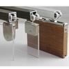Sistema de Roldanas Silenciosas com Rolamentos de Cobre para Trilhos de Box de Banheiro com Porta de Vidro Deslizante