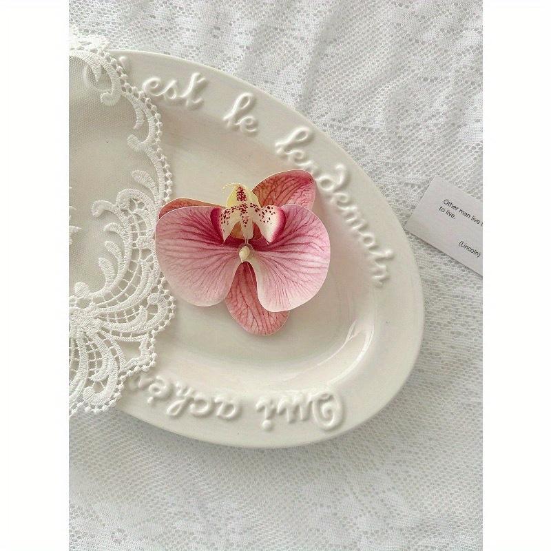 1/3pcs Butterfly Orchid Decorative Faux Flower DIY Accessory For Hats, Shoes, Clothes, Valentine Day, Gift Gifts Birthday Graduation