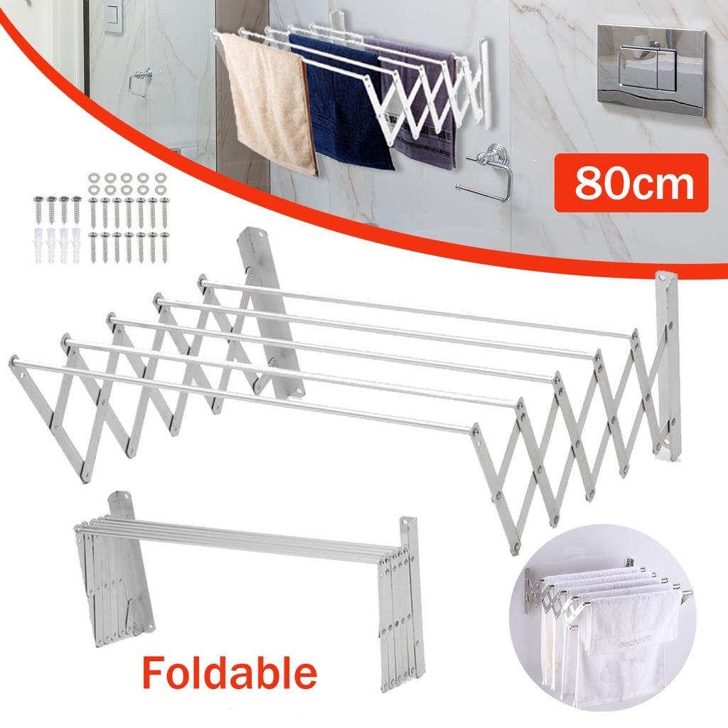 Aluminum Alloy Silver Foldable Save Space Clothes Dryer Clothes Rack Dry Silver Multi-Function Clothes Dryer Energy Saving Clothes Hanger Rack