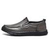 New Handmade Leather Men Shoes Casual Comfortable Men Loafers Slip On Leather Shoes Men Flats Hot Sale Outdoor Walking Shoes