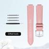 Curved mouth layer cowhide watch strap women for Original CARTIER BALLON BLEU DE CARTIER W69016Z4 WJBB0033 HIPINE men watchband