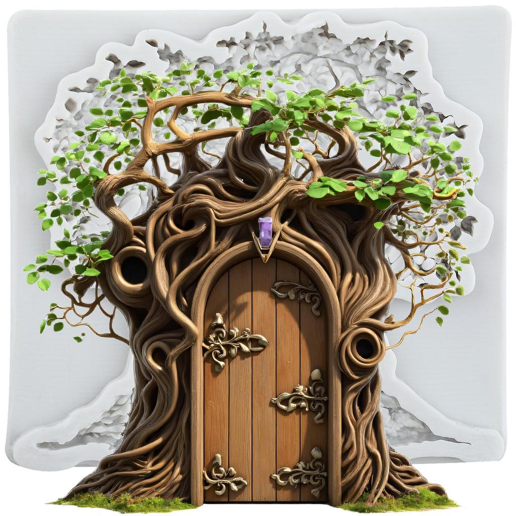 Silikonová forma Domeček na stromě Formy na fondán Strom Nástroje na zdobení dortů Téma Dort Dezert Zdobená Čokoládová forma na bonbony