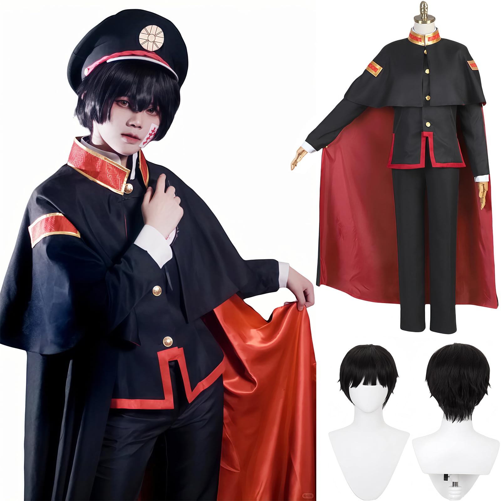 

Косплей Косплей Костюм [NOKIJP] Костюм Ханако-куна из аниме Туалетный Ханако-кун, Униформа Ханако-куна, Туалетный Ханако-кун (Ханако-кун, XL)