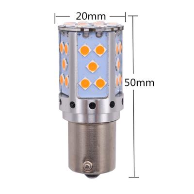 2Pc Canbus No Resistor No Flash Amber Bau15S 7507 Py21W 1156Py Led Bulbs For Car Front Or Rear Turn Signal Lights