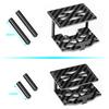 AXSPEED Carbon Fiber&Aluminum Battery Tray /Double Layer ESC Mounting Plate for TRX4M TRX4-M 1/18 RC Crawler Car Upgrade Parts