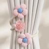 1 PCS Cute Flower Shape Curtain Buckle No Punching Twist Bough Rope Window Curtain Buckles Bedroom Curtain Holder Living Room