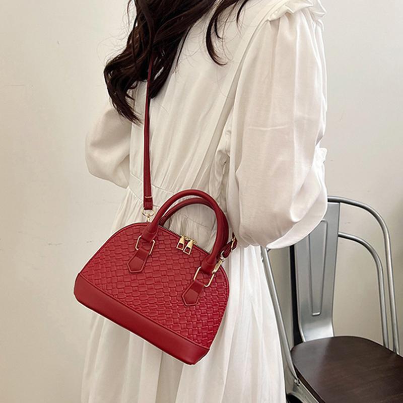Yogodlns Women Shell Crossbody Bag New Trendy Retro Shoulder Handbag Simple Stylish Casual Commuter Purse