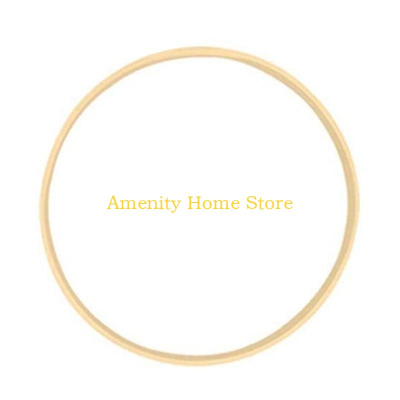 

F26C 10/15/18/20cm Macrame Bamboo Hoop Craft Dream Catcher Ring Circle for DIY Wedding Wreath Decoration Dreamcatcher Material