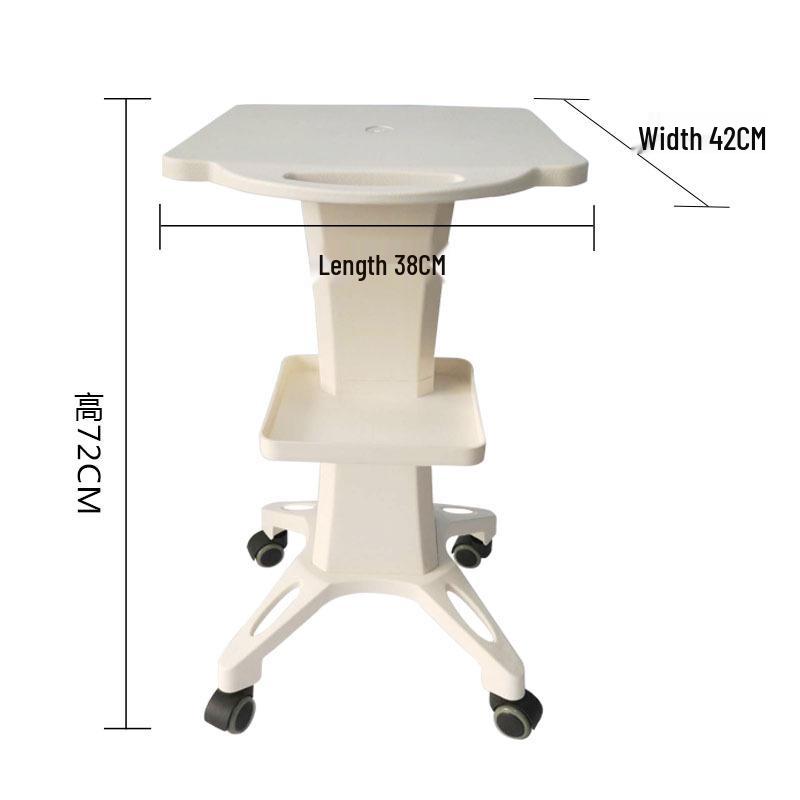 Mobile Desktop Beauty Instrument Cart with Storage Shelf for Salon Tools