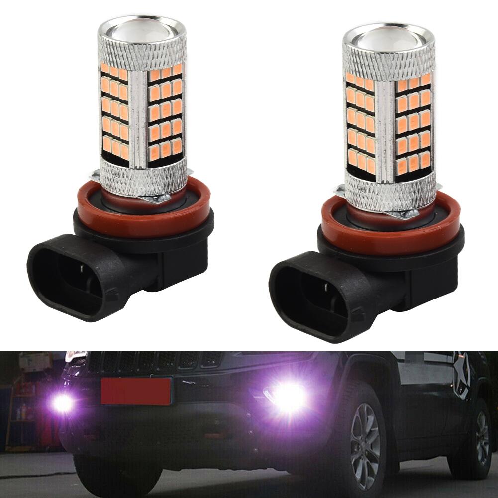 Pink Purple H11/H8 LED Fog Driving Lights  for DRL Bulbs Car Accessories
