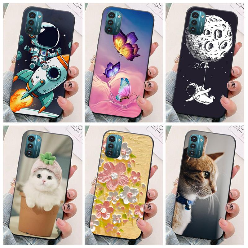For Nokia G21 Phone Case astronaut Silicone Camera Protection Back Cover For Nokia G11 G 21 G21 Funda Coque