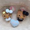 New Hello Kitty Keychain Cartoon Plush Bag Pendant Bow Soft Cute Girl Series Pendant Versatile Gift