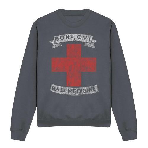 Bon Jovi Unisex Adult Bad Medicine Sweatshirt