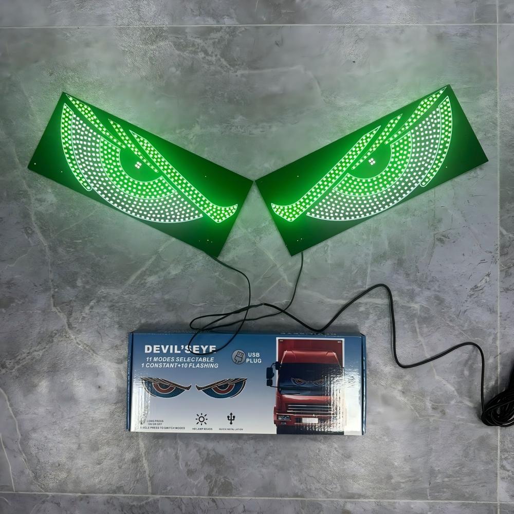 USB Dynamische Animation LED Augen Display Pixel Panel für Auto LKW Dämonenaugen LED Bildschirm Licht Front Heck Windschutzscheibe Dekoration