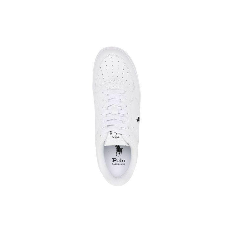 Polo Ralph Lauren Leather Low Top Lace Up Fashion Sneakers Unisex Sneakers White 809891791009