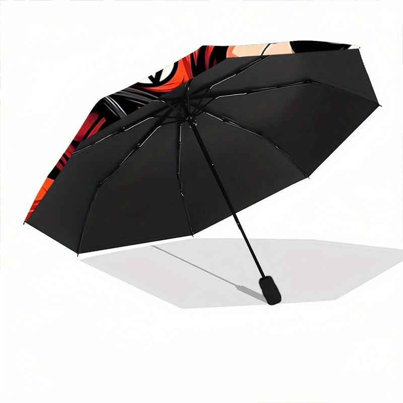 1pc Dragon Ball Z Cute Son Goku Automatic Opening and Closing Umbrella - Suitable for Various Occasions, Outdoor Activities, Lightweight and Dura