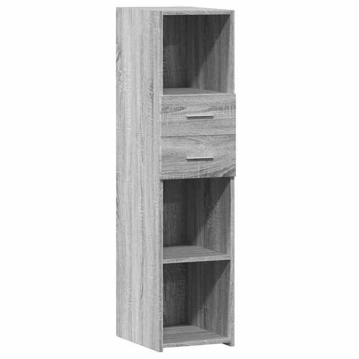 VidaXL Buffet haut sonoma gris 30x42,5x124 cm bois d'ingénierie, buffet, placard, armoire latérale, armoire, armoire de 846157
