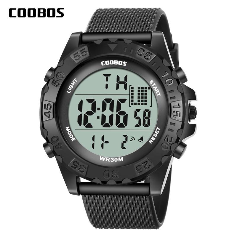 Student Digital Waterproof Led Watch With Large Dial And Night Glow For Teens