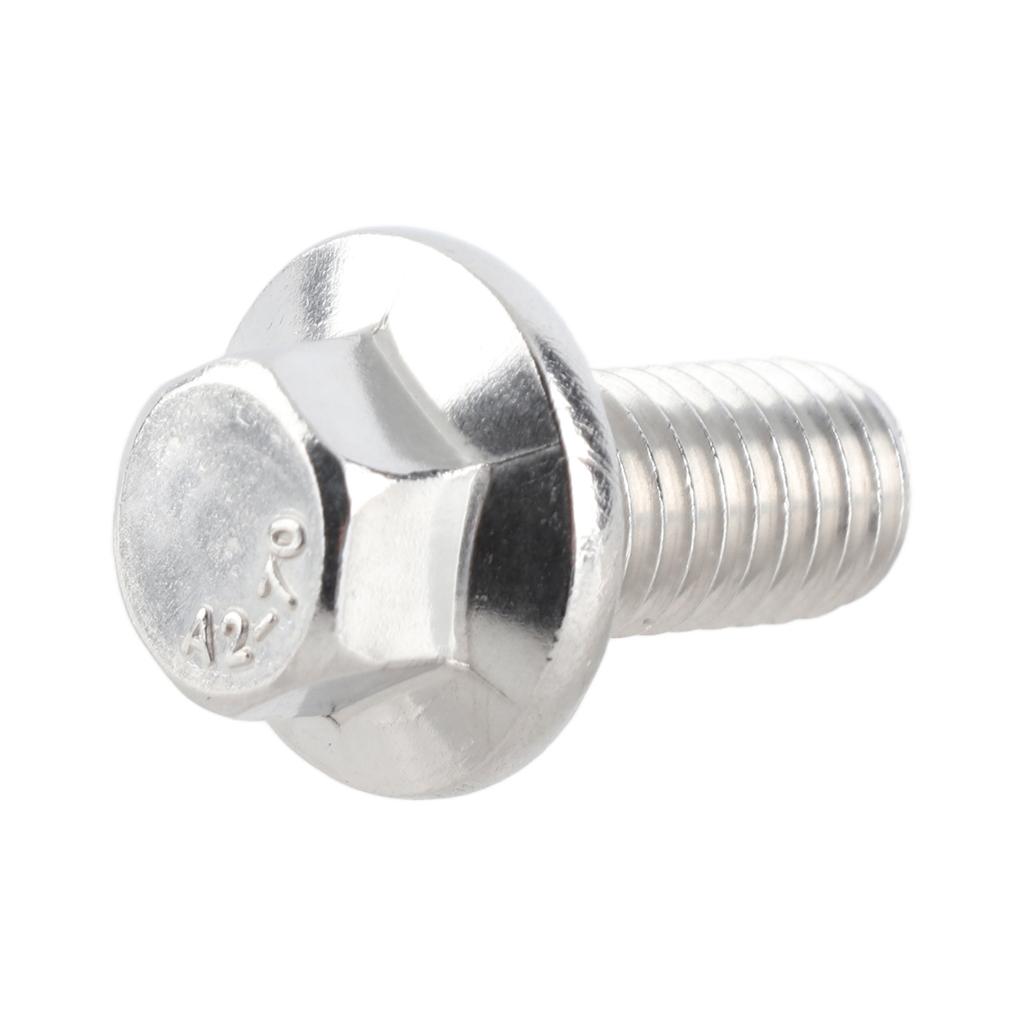 10 stücke M8 Edelstahl SS304 Sechskant-flanschschrauben Kappenkopf-scheibenschrauben
