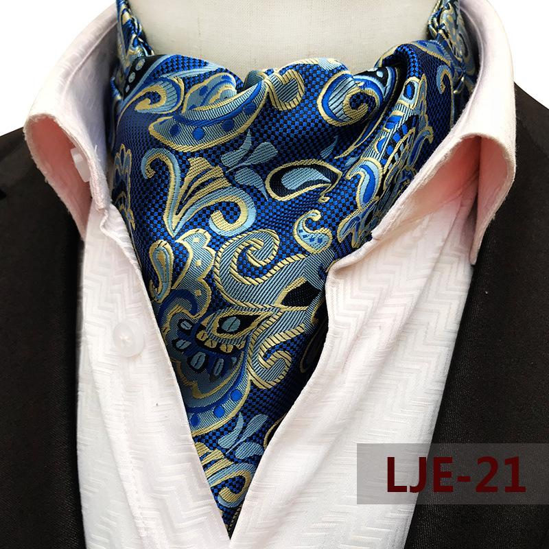 Men's Wide Tie Large Pattern Snood Scarf