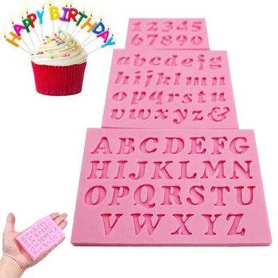 1set Alphanumeric Silicone Mold Letters Numbers Fondant Chocolate Mold Cake Decorating Baking Tools Kitchen Gadgets Accessories