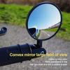 2pcs Universal Bicycle Mirror Handlebar Rearview Mirror  7/8" Handle Bar End Foldable Motorbike Side