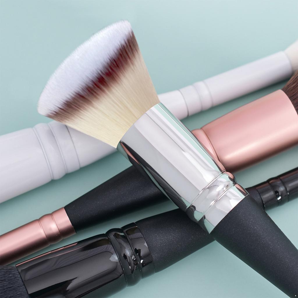 Flat-head Dual-ended Makeup Tool for Blending Buffing Concealing – 2-in-1 for Foundation & Cream Powder