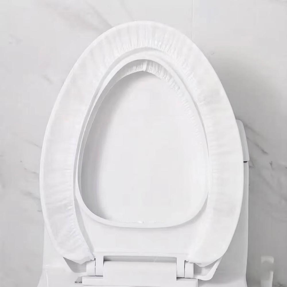 10pcs Double Layer Disposable Toilet Seat Cover Non-woven Fabrics Portable Toilet Cover Hotel