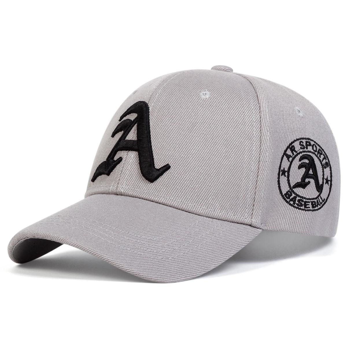 

1Piece Unisex Gothic Letter A Embroidery Baseball Cap Outdoor Adjustable Sunscreen Leisure Hat Spring Autumn Travel Vacation