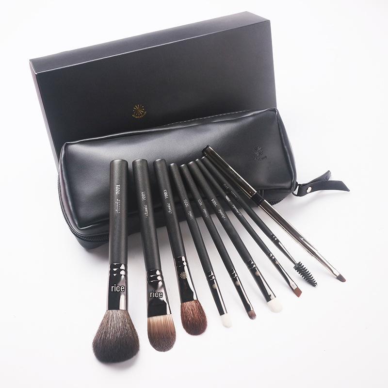 Picasso Makeup Brush Set: Eyeshadow, Wool Animal Hair, Nose Shadow, Concealer, Blush Brushes.